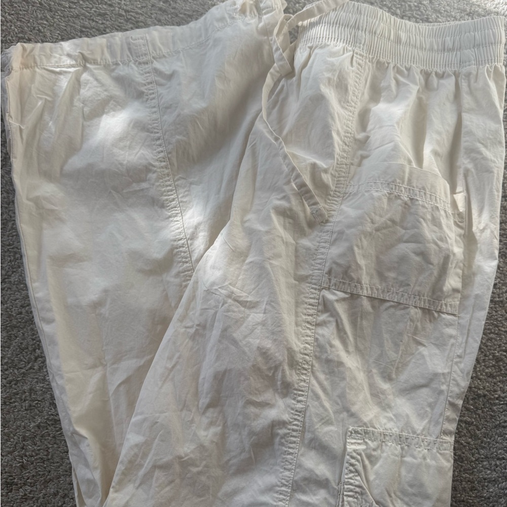 Aerie White Cargo Pants